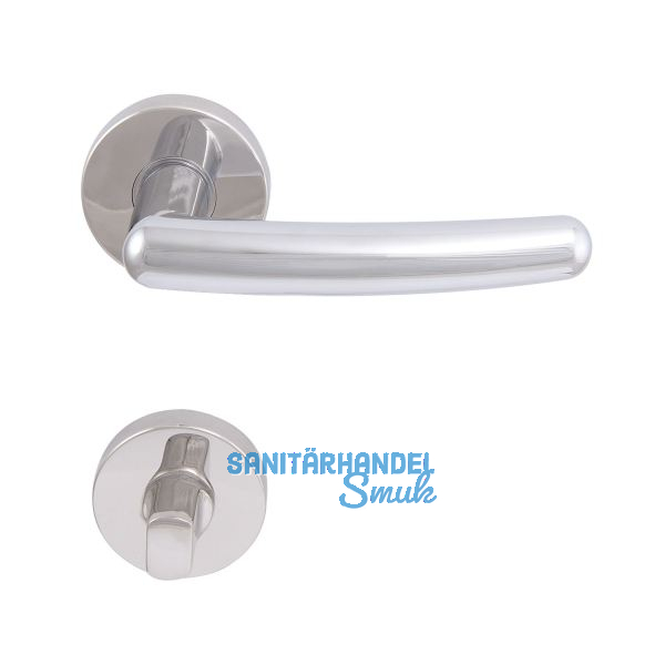 SOLIDO Dr�ckergarnitur PRAG - auf Rosette WC, verchromt