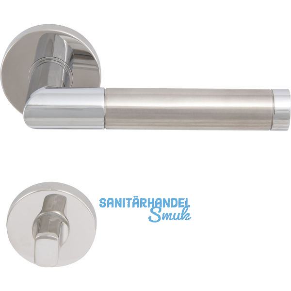 SOLIDO Dr�ckergarnitur RIO - auf Rosette WC, verchromt/vernickelt matt
