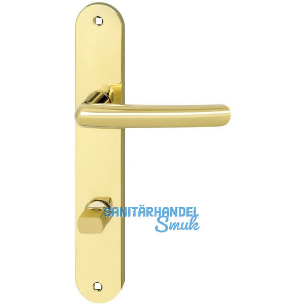 MARCHESI Dr�ckergarnitur PRAG - auf Schild WC 90, rechts, messingf�rbig PVD