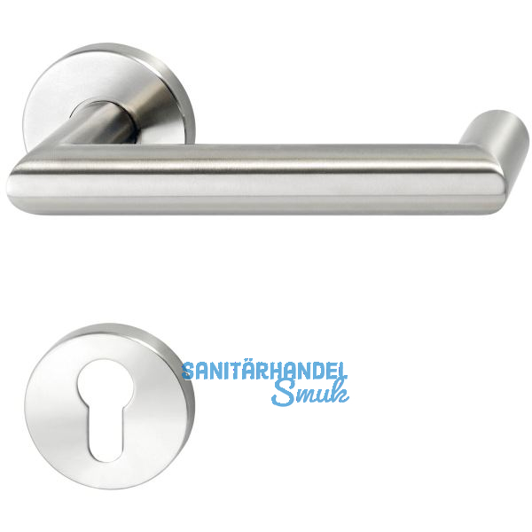 SOLIDO FH-Dr�ckergarnitur SYLT - auf Rosette PZ, 35 - 45, Edelstahl matt