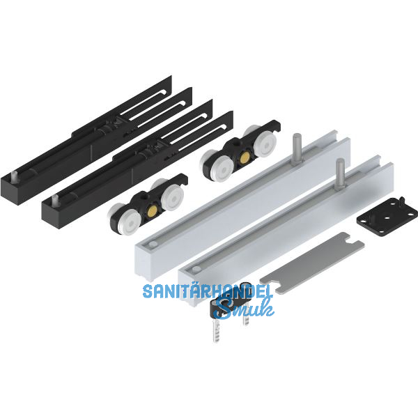 SOLIDO 100 Beschlagset Holz mit Einzugsd�mpfung beidseitig minimale Einbauh�he