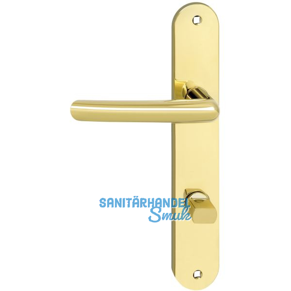 MARCHESI Dr�ckergarnitur PRAG - auf Schild WC 90, links, messingf�rbig PVD