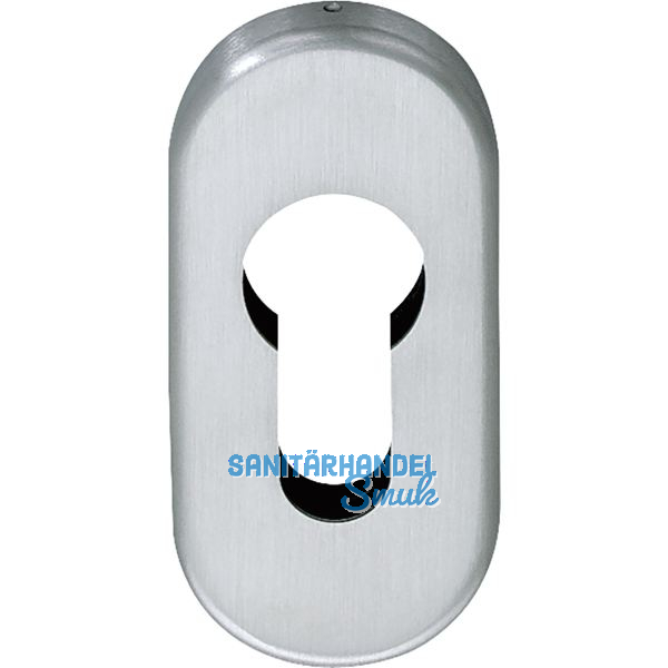 Zylinderrosette PZ, 70 x 33 x 7 mm, Edelstahl rostfrei