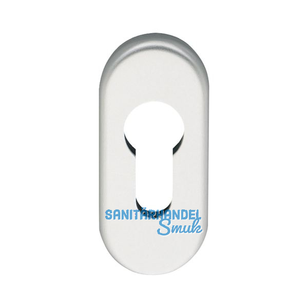 Zylinderrosette PZ, 70 x 33 x 7 mm, Aluminium silber eloxiert