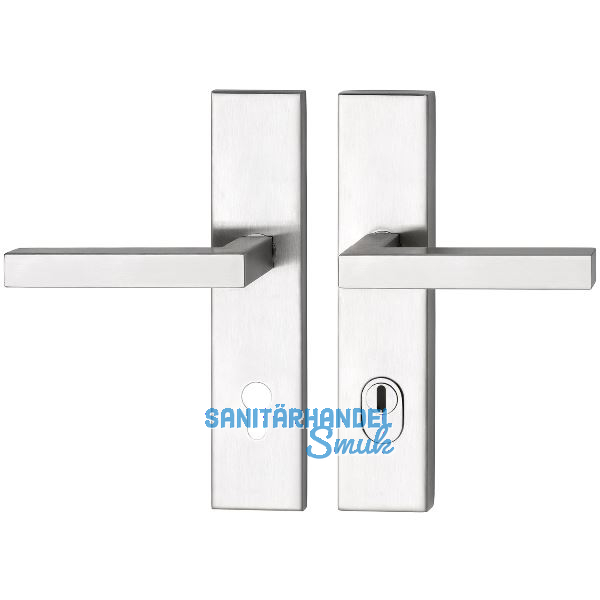 SH-Dr�ckergarnitur MALM�-auf Schild, �NORM, PZ88, mit Kzs. Edelstahl