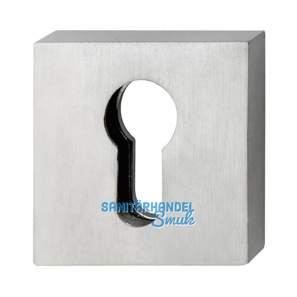 MARCHESI Zylinderrosette au�en eckig 52 x 52 x 12, ohne Kzs., Edelst. matt