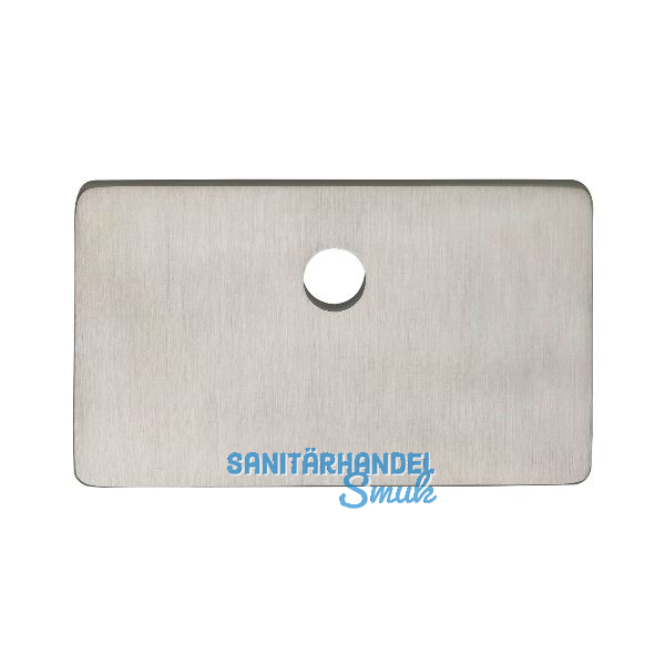 SOLIDO Namensschild ohne Spion u. Namensleiste, 120x70x6 mm, Edelstahl matt