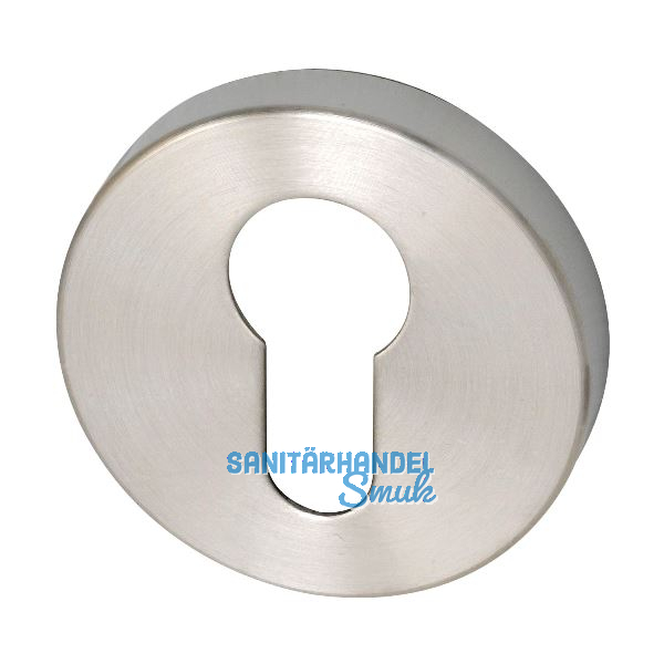 SOLIDO Zylinderrosette innen, rund � 52 x 8, ohne Kzs., Edelst. matt