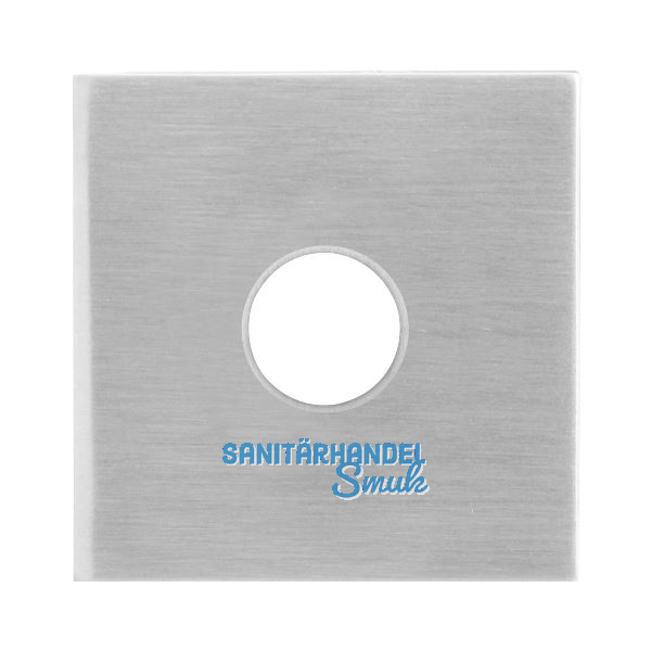 SOLIDO Dr�ckerrosette flach eckig, Edelstahl matt