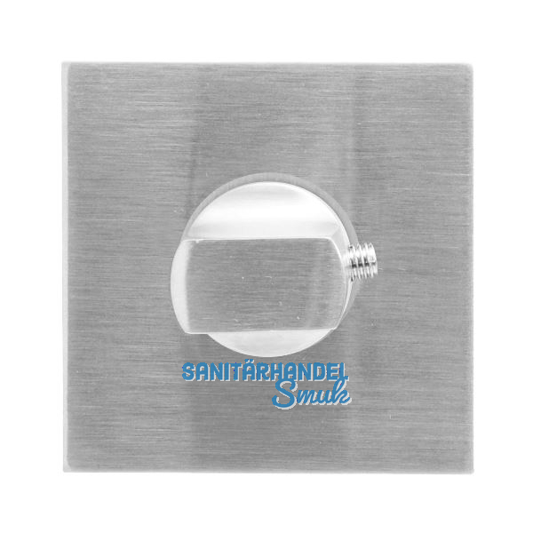 SOLIDO WC-Rosette flach eckig, Edelstahl matt