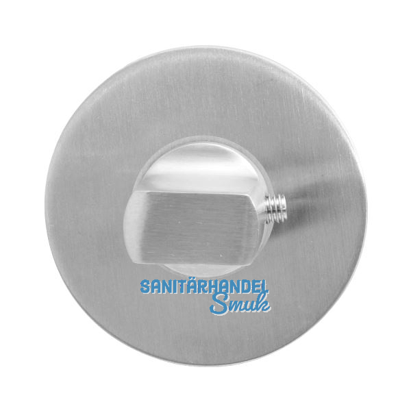 SOLIDO WC-Rosette flach rund, Edelstahl matt