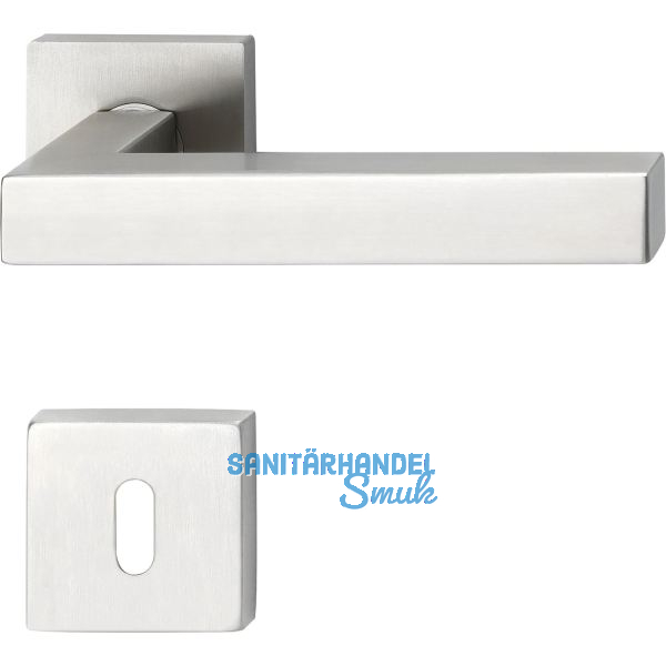 SOLIDO Dr�ckergarnitur MALM� - auf Rosette BB, 38 - 45, Edelstahl matt