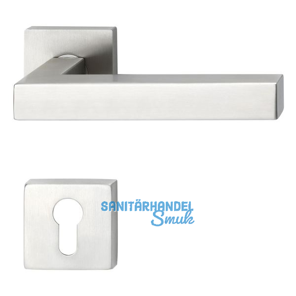 SOLIDO Dr�ckergarnitur MALM� - auf Rosette PZ, 38 - 45, Edelstahl matt