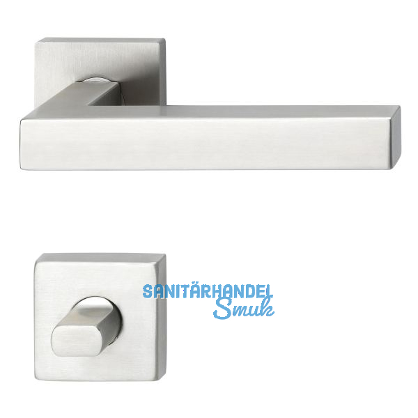 SOLIDO Dr�ckergarnitur MALM� - auf Rosette WC, 38 - 45, Edelstahl matt FH