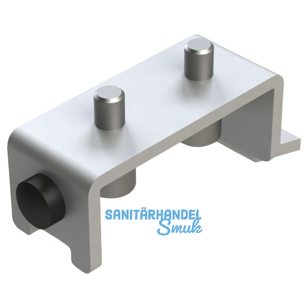 SOLIDO Stangenschloss Schlie�platte Silent Stop, verstellbar, Stahl verzinkt