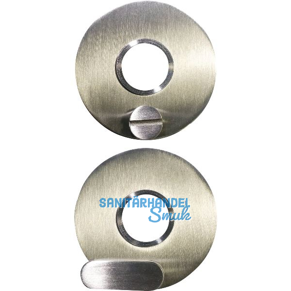 SOLIDO Solo Dr�ckerrosette - rund, innen Sperrknopf, au�en Not�ffner