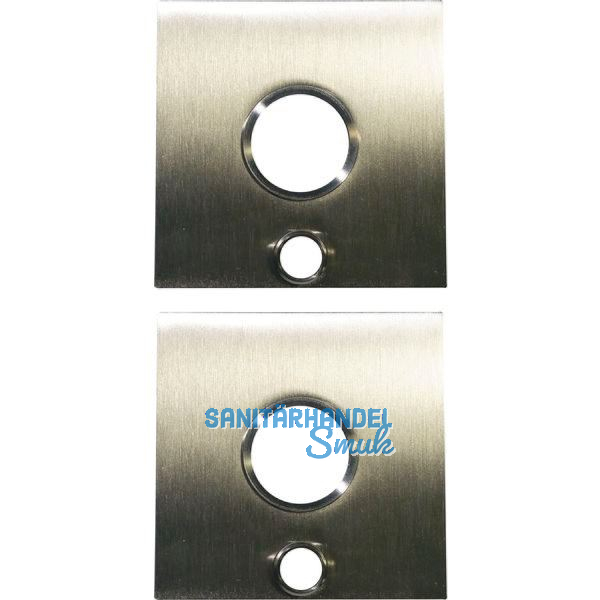 SOLIDO Solo Dr�ckerrosette - eckig, innen und au�en m. �ffnung f. Schl�ssel