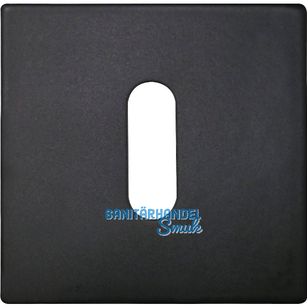 SOLIDO Schl�sselrosette BB flach eckig, Edelstahl schwarz matt