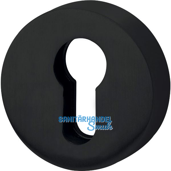 SOLIDO Zylinderrosette innen, rund, � 52 x 10, ohne Kernziehschutz, schwarz