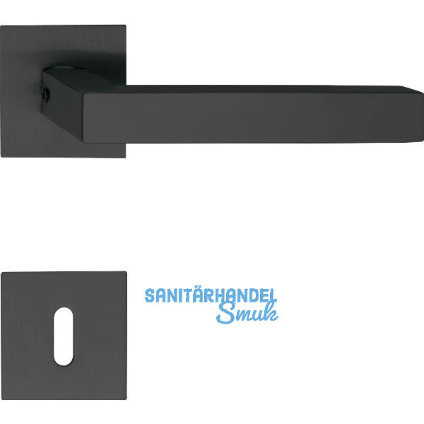 SOLIDO Dr�ckergarnitur MALM� - auf Flachrosette, eckig BB, schwarz