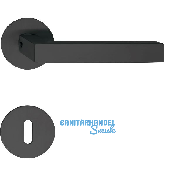 SOLIDO Dr�ckergarnitur MALM� - auf Flachrosette, rund BB, schwarz