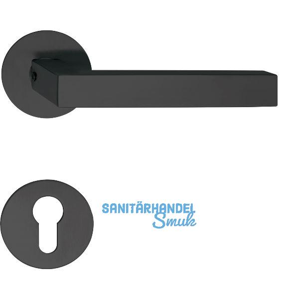 SOLIDO Dr�ckergarnitur MALM� - auf Flachrosette, rund PZ, schwarz