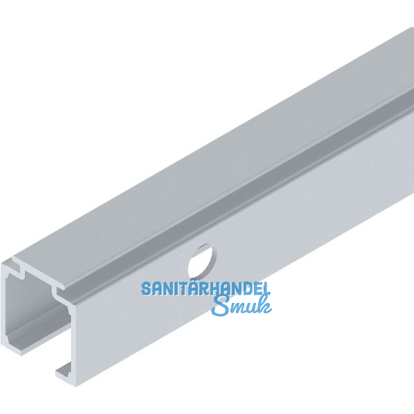 SOLIDO 100 Laufschiene seitlich gebohrt L=1800 mm silber eloxiert