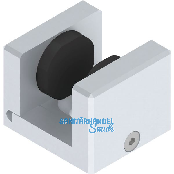 HELM GT-S 150 Bodenf�hrung deckenb�ndige Montage Glas 8-12,76 mm silber