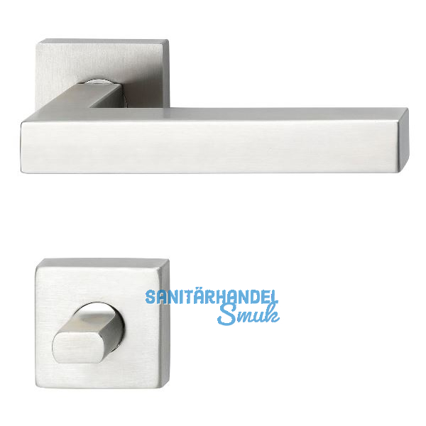 SOLIDO Dr�ckergarnitur MALM� DIN - auf Rosette WC, 38 - 45, Edelstahl matt