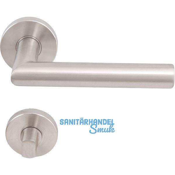 SOLIDO Dr�ckergarnitur NORWEGEN DIN - auf Rosette WC, 38 - 45, Edelstahl matt