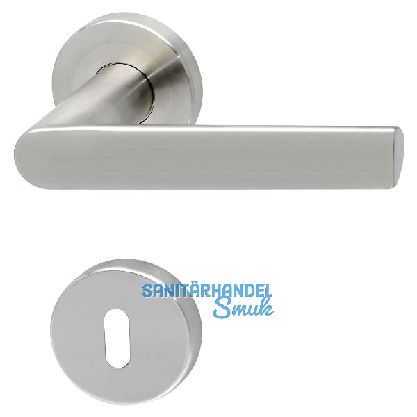 SOLIDO Dr�ckergarnitur DOVER DIN - auf Rosette BB, 38 - 45, Edelstahl matt