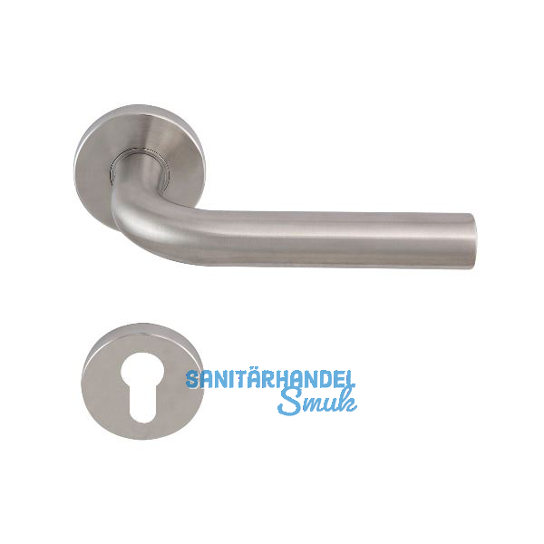 SOLIDO Dr�ckergarnitur DUBLIN DIN - auf Rosette PZ, 38 - 45, Edelstahl matt