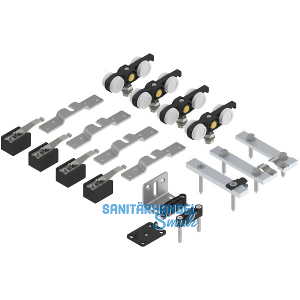 SOLIDO 100 Teleskopbeschlagset 2-fl�gelig Holz ohne Laufschiene