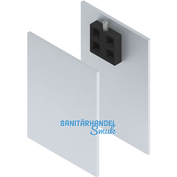 SOLIDO 100/HELM Abdeckkappen-Set Montageschiene/Abstand/Blende H/G silber