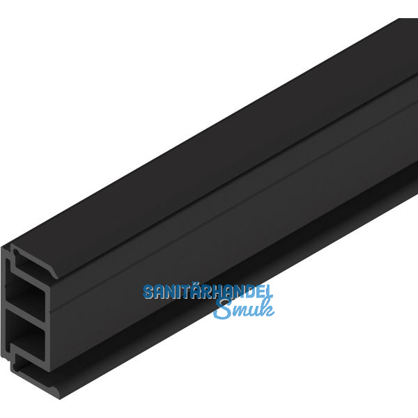 SOLIDO 100/HELM Abstandsprofil 15 mm auf Ma� L=6000 mm schwarz matt