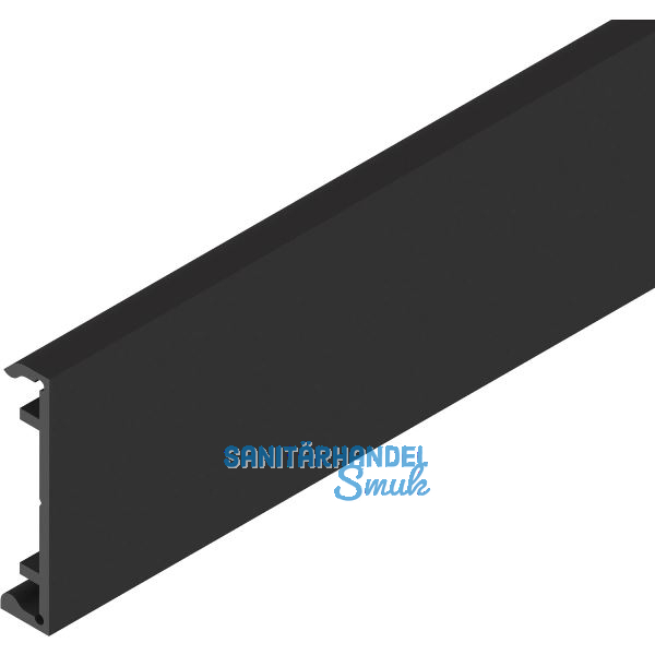 SOLIDO 100/HELM Klipsblende ME minimale Einbauh�he schwarz matt L=6000 mm