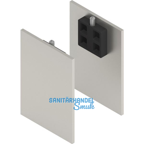 SOLIDO 100/HELM Abdeckkappen-Set Blende H/G beidseitig Deckenmontage Edelstahl