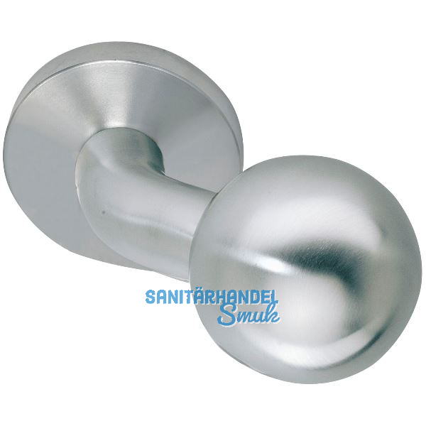 SOLIDO T�rknopf gekr�pft � 50 mm auf Rosette, Gewinde M 12, Edelstahl matt
