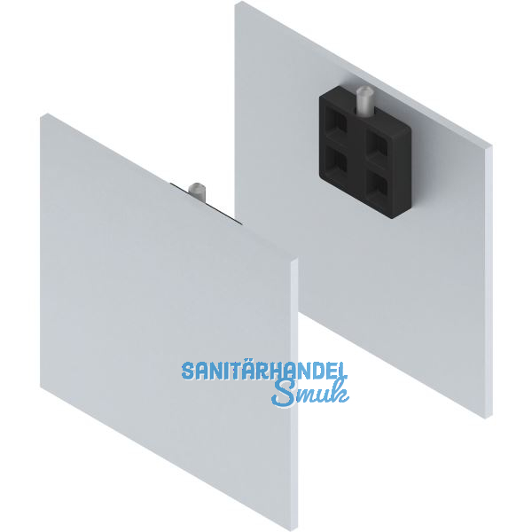 SOLIDO 100/HELM Abdeckkappen-Set Blende H/G Abstandsprofil 2x15/1x9 mm silber