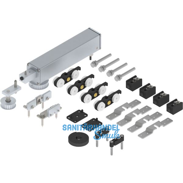 SOLIDO ECO Schiebet�rantriebset 2-flg. f�r Holzt�ren 80 kg