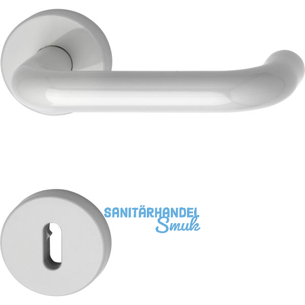 Dr�ckergarnitur 111.20 R - auf Rosette BB, 38 - 48, lichtgrau