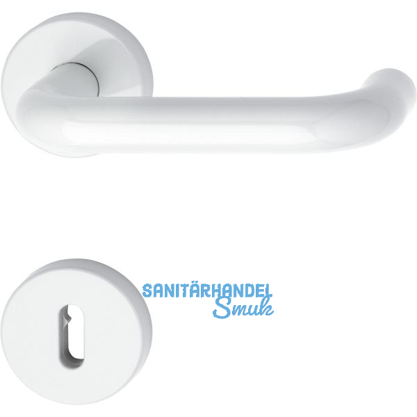 Dr�ckergarnitur 111.20 R - auf Rosette BB, 38 - 48, reinwei�