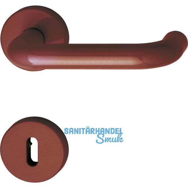 Dr�ckergarnitur 111.20 R - auf Rosette BB, 38 - 48, rubinrot