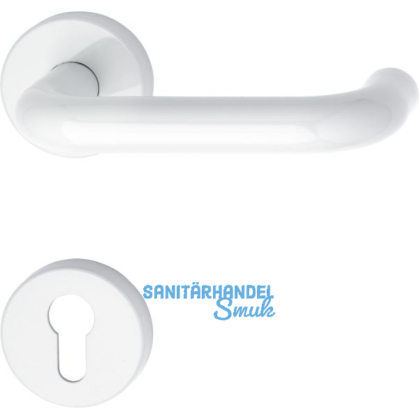 FH-Dr�ckergarnitur111.20 R FH - auf Rosette PZ, reinwei�