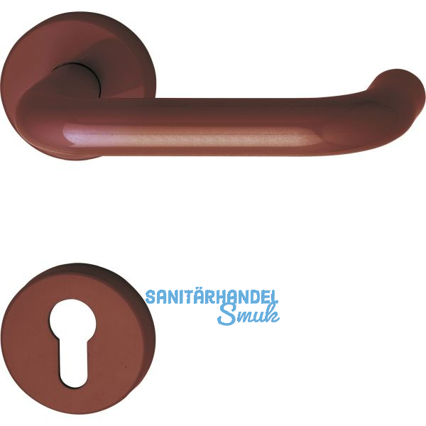 FH-Dr�ckergarnitur111.20 R FH - auf Rosette PZ, rubinrot