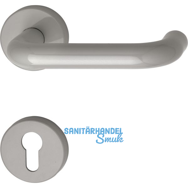 Dr�ckergarnitur 111.23 R - auf Rosette PZ, 38 - 48, Polyamid, felsgrau