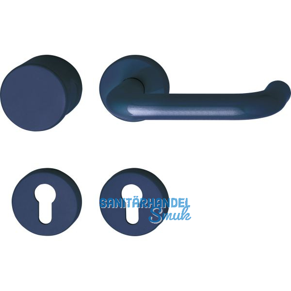 Wechselgarnitur 111.23 R/122.23 - auf Rosette PZ stahlblau