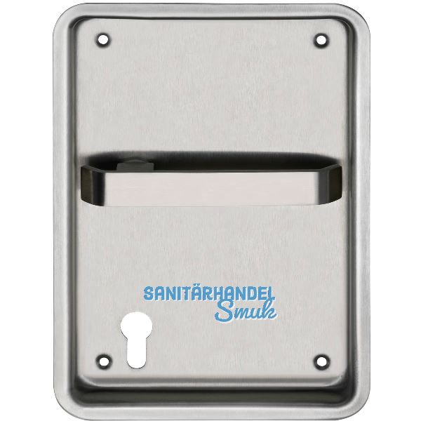 Turnhallenmuschel, 170 x 240 mm, rechts, PZ 88 mm, VK 8 mm, Edelstahl matt