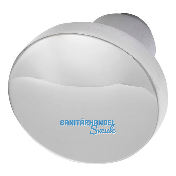 Knopfdr�ckerlochteil Flachform, � 45 mm, Aluminium poliert