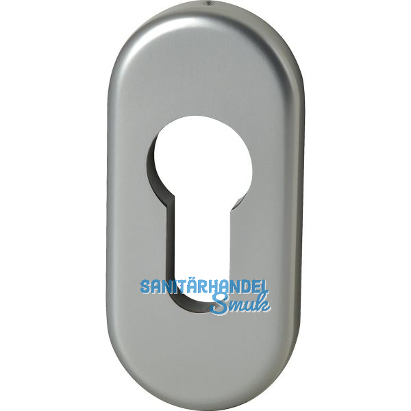 FSB Zylinderrosette 17 1757 oval, 32,5 x 70 x 7 mm, Aluminium silber eloxiert